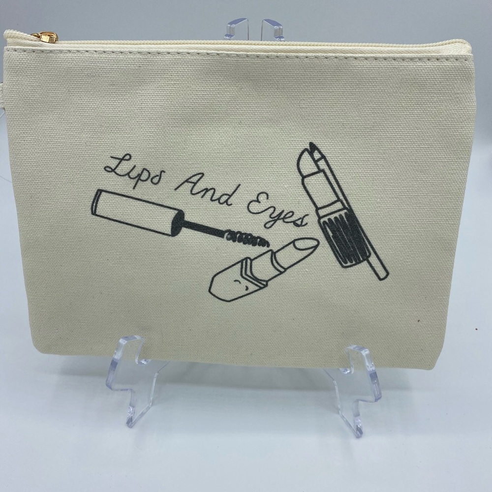 Lips And Eyes Cosmetic Bag